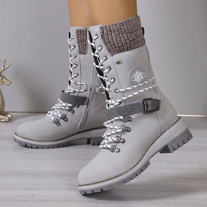 Lune London | Winter boots - Leather - Lace-up closure - Robust non-slip sole - Comfortable fit