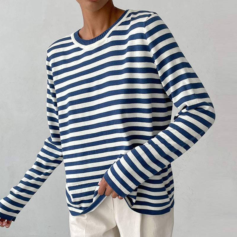 Lune London | Elegant Striped T-Shirt Light Fabric