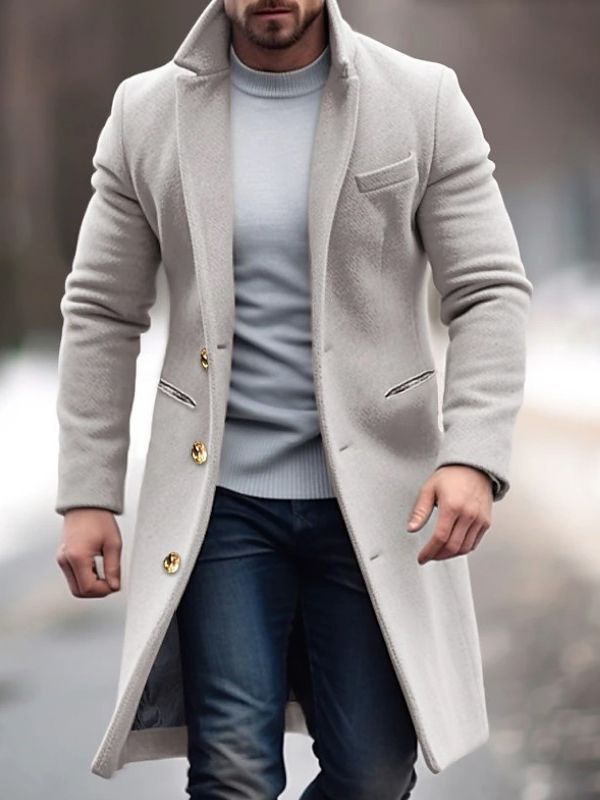 Lune London | Modern Men's Coat with Buttons