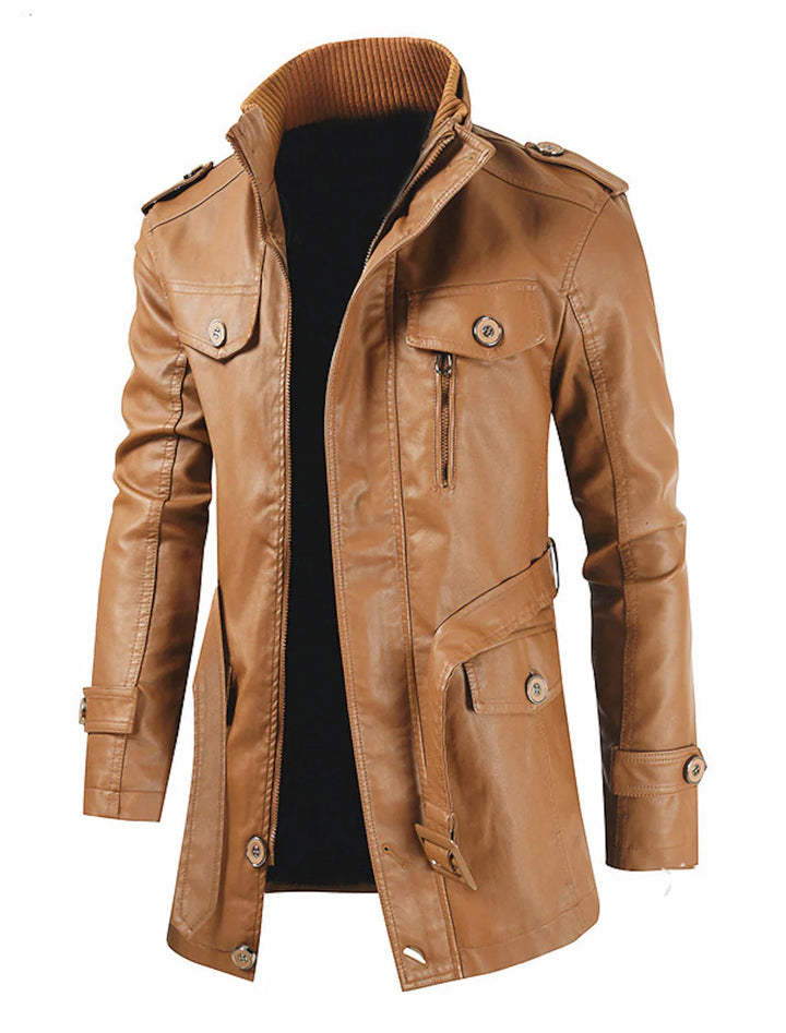 Lune London | Long Leather Jacket for Men