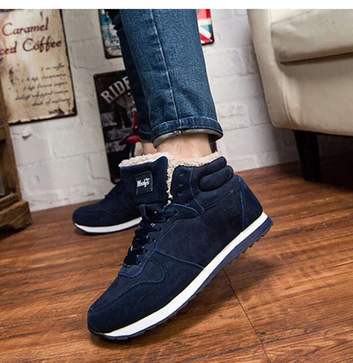 Lune London | Men's winter boots with faux fur and non-slip sole