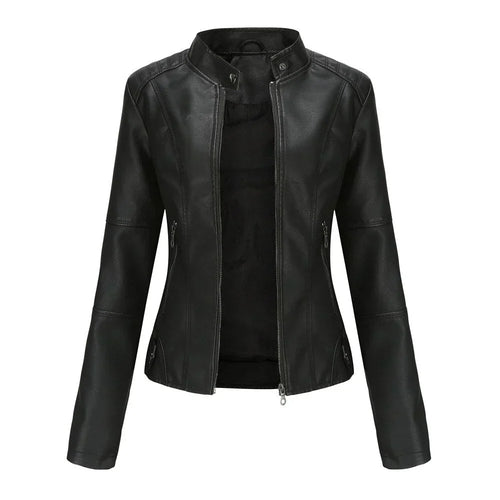 Lune London | Women's leather jacket with Mao