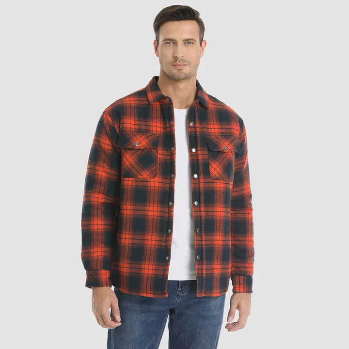 Lune London | Men's checked flannel shirts with warm lining