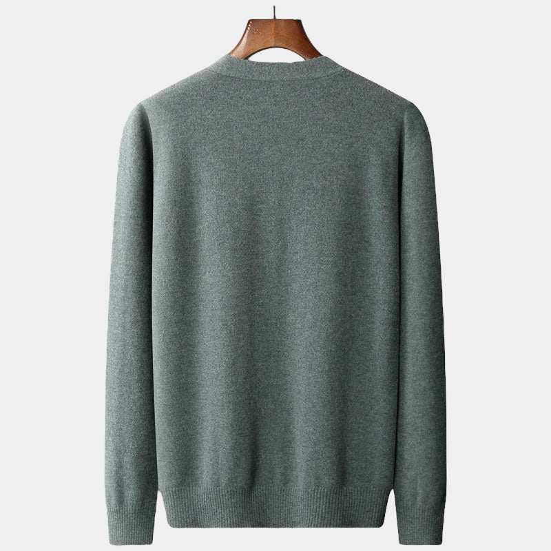 Lune London | Men's Cardigan, knitted, classic button design - lightweight