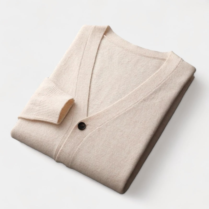 Lune London | Men's Cardigan, knitted, classic button design - lightweight