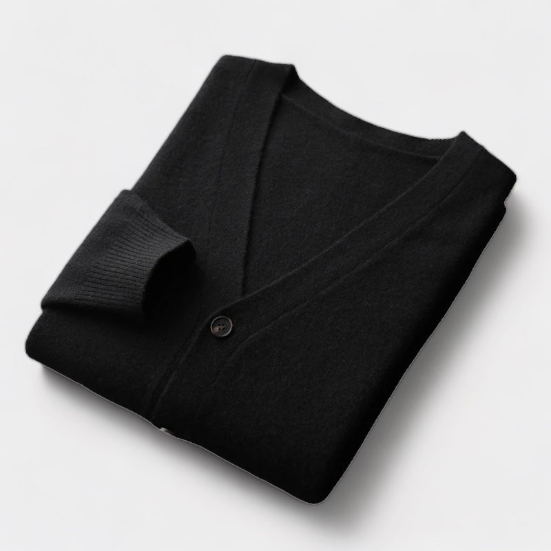 Lune London | Men's Cardigan, knitted, classic button design - lightweight