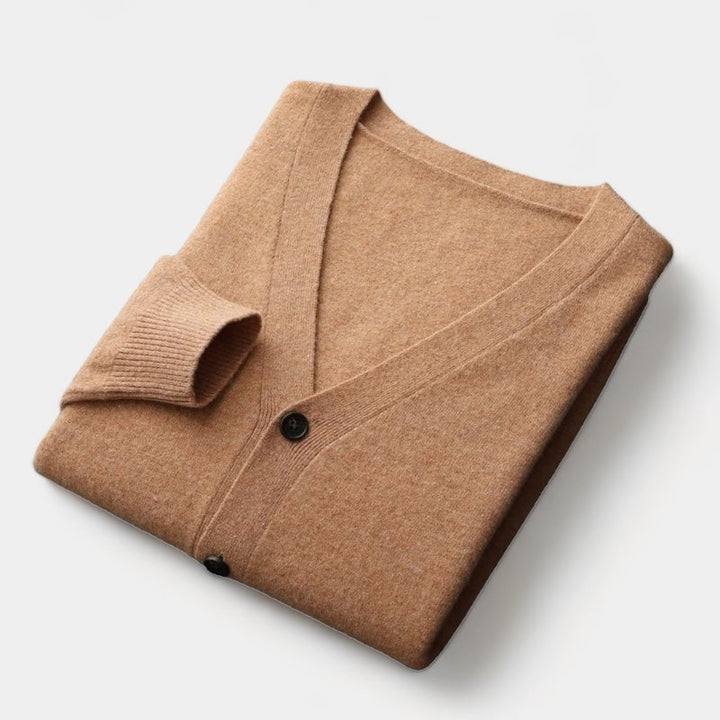 Lune London | Men's Cardigan, knitted, classic button design - lightweight