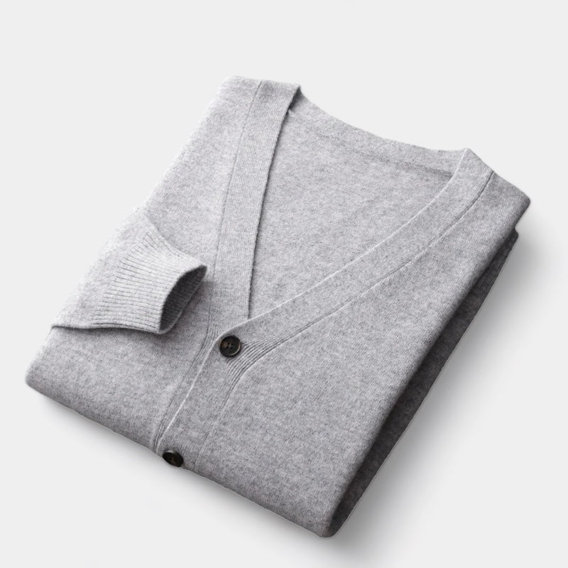 Lune London | Men's Cardigan, knitted, classic button design - lightweight