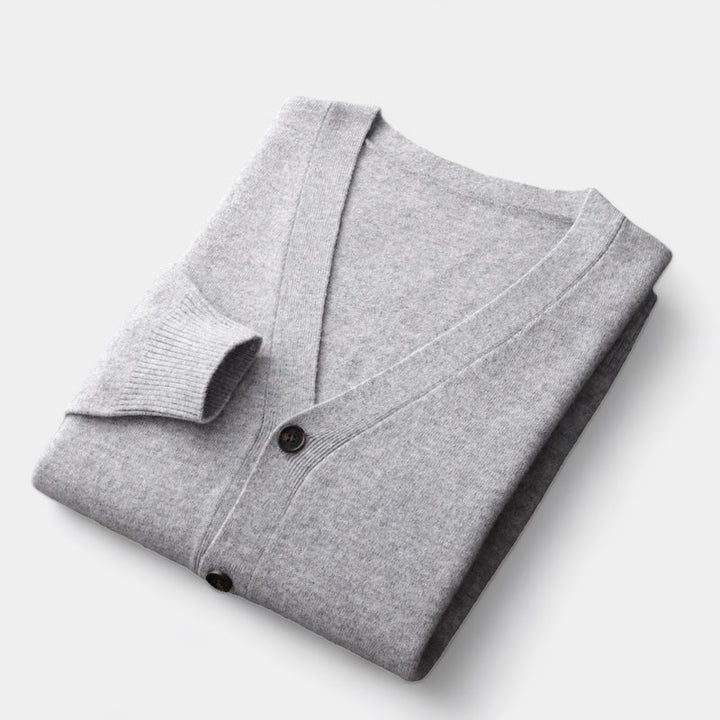 Lune London | Men's Cardigan, knitted, classic button design - lightweight