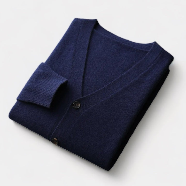 Lune London | Men's Cardigan, knitted, classic button design - lightweight