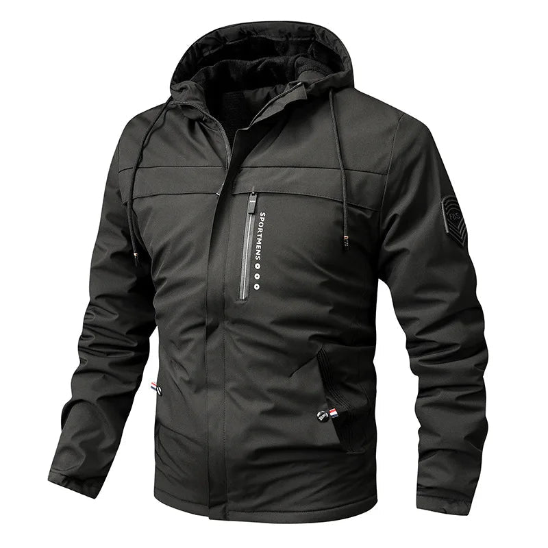 Lune London | Winter Fleece Jacket for Men - Sporty Hooded Style