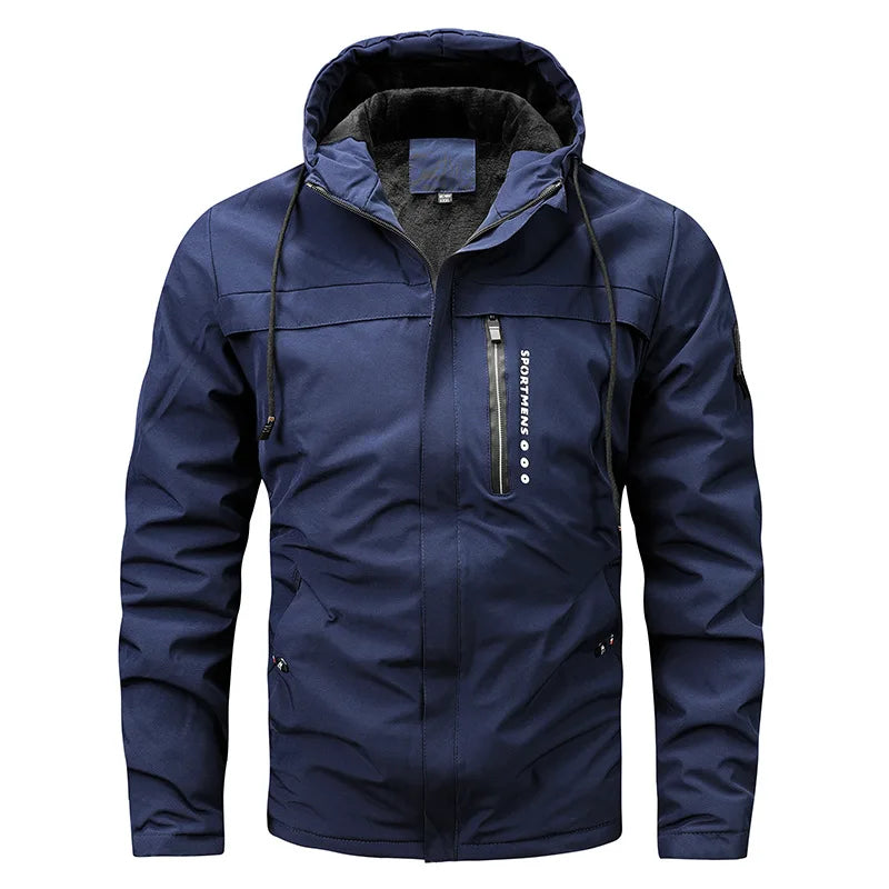 Lune London | Winter Fleece Jacket for Men - Sporty Hooded Style