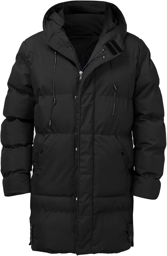 Lune London | Men's Puffer Jacket - With Hood, Padded - Winter