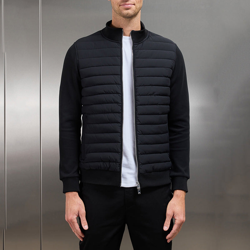 Lune London | Men's Quilted Jacket - Water Resistant with Stand-Up Collar