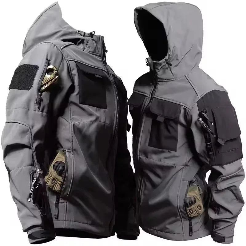 Lune London | Men's Hooded Softshell Jacket - Water Repellent