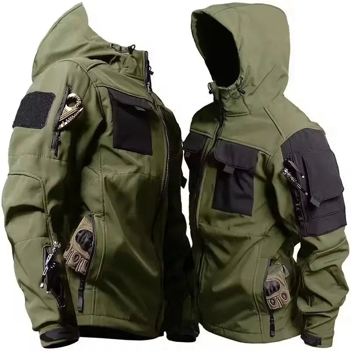 Lune London | Men's Hooded Softshell Jacket - Water Repellent