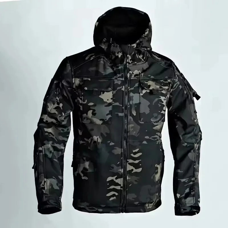 Lune London | Men's Hooded Softshell Jacket - Water Repellent