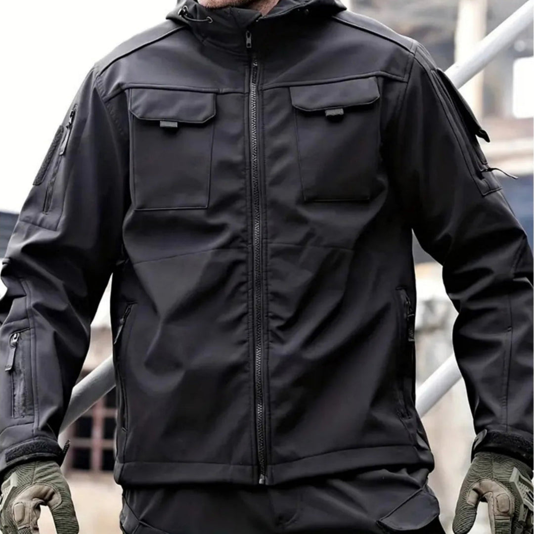 Lune London | Men's Winter Softshell Jacket - With Hood, Water Repellent