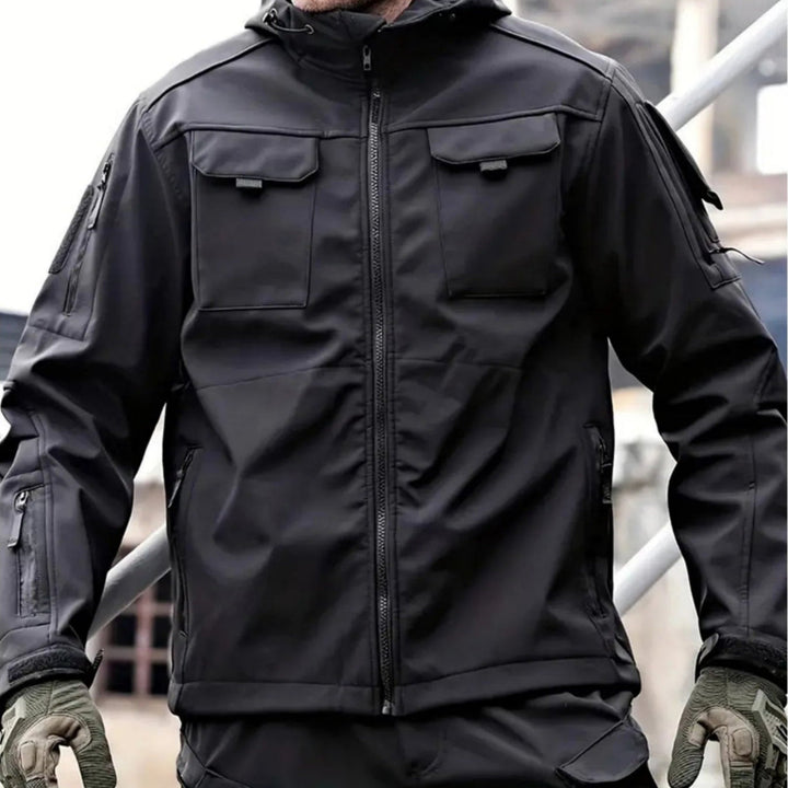 Lune London | Men's Winter Softshell Jacket - With Hood, Water Repellent