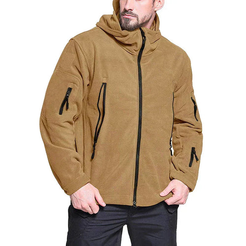 Lune London | Men's water-repellent softshell jacket - removable hood