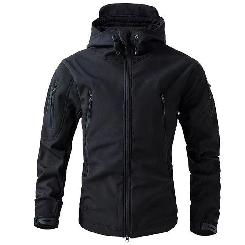 Lune London | Men Winter Softshell Jacket - Windproof & With Hood