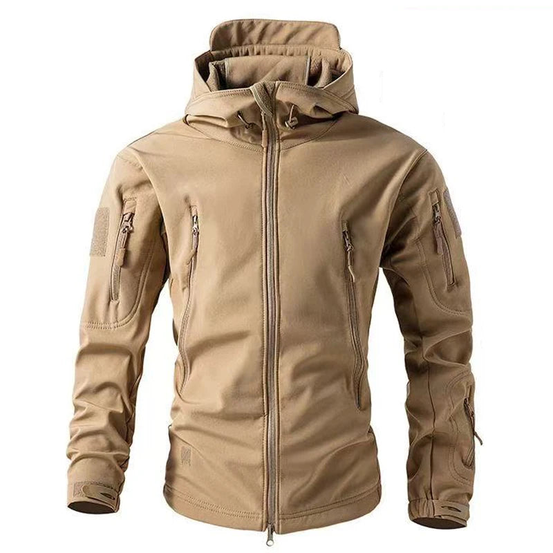 Lune London | Men Winter Softshell Jacket - Windproof & With Hood
