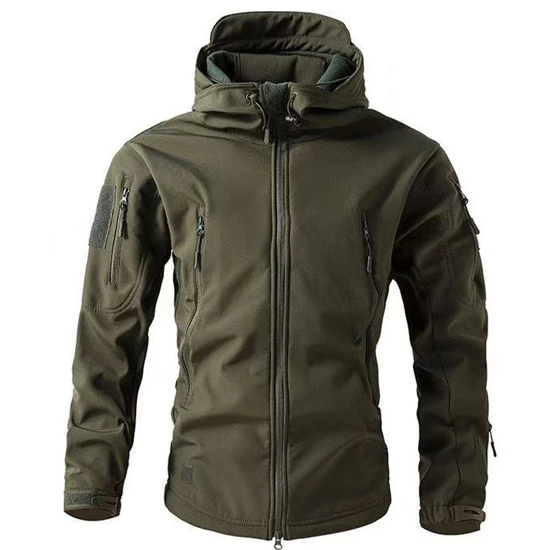 Lune London | Men Winter Softshell Jacket - Windproof & With Hood