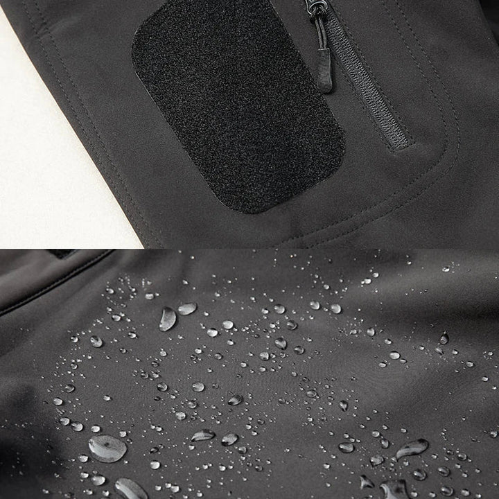 Lune London | Men's waterproof fleece jacket - With hood winter