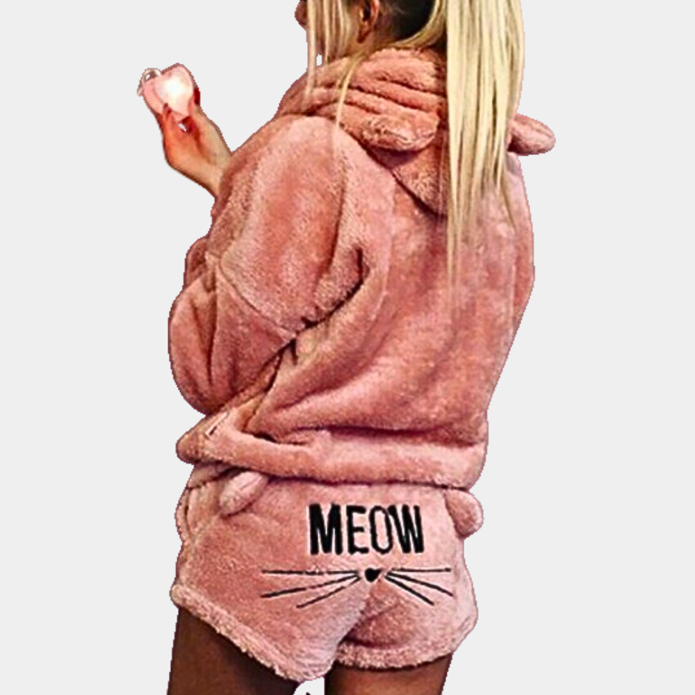 Lune London | Fleece Lounge-Pajama-Set for Women with Hood