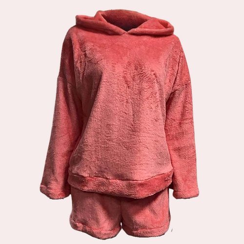 Lune London | Fleece Lounge-Pajama-Set for Women with Hood