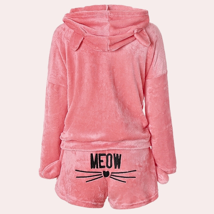 Lune London | Fleece Lounge-Pajama-Set for Women with Hood