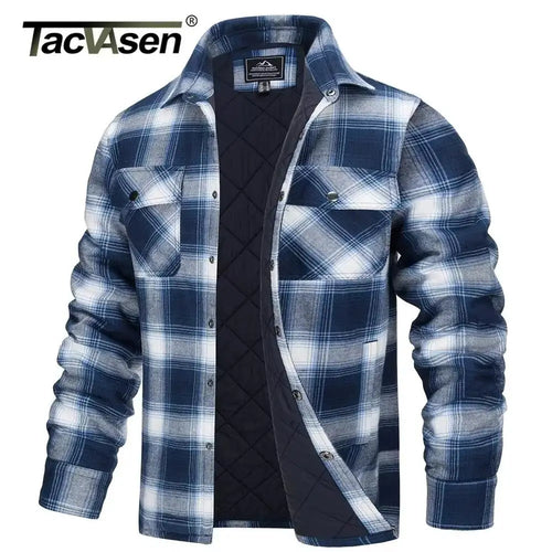 Lune London | Flannel Jacket - Warm winter coat with quilted lining, 5 pockets and adjustable cuffs