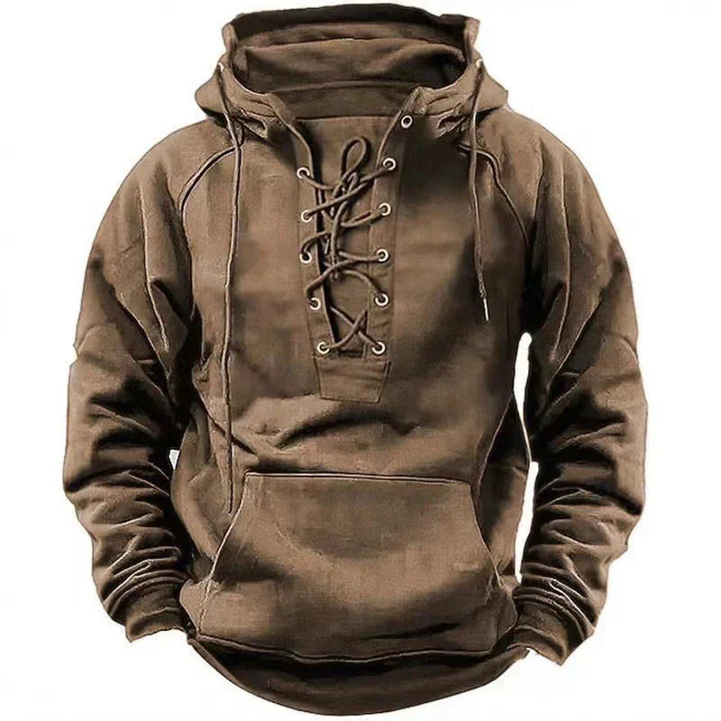 Lune London | Hoodie - Comfortable and stylish sweatshirt with hood and lace closure for autumn