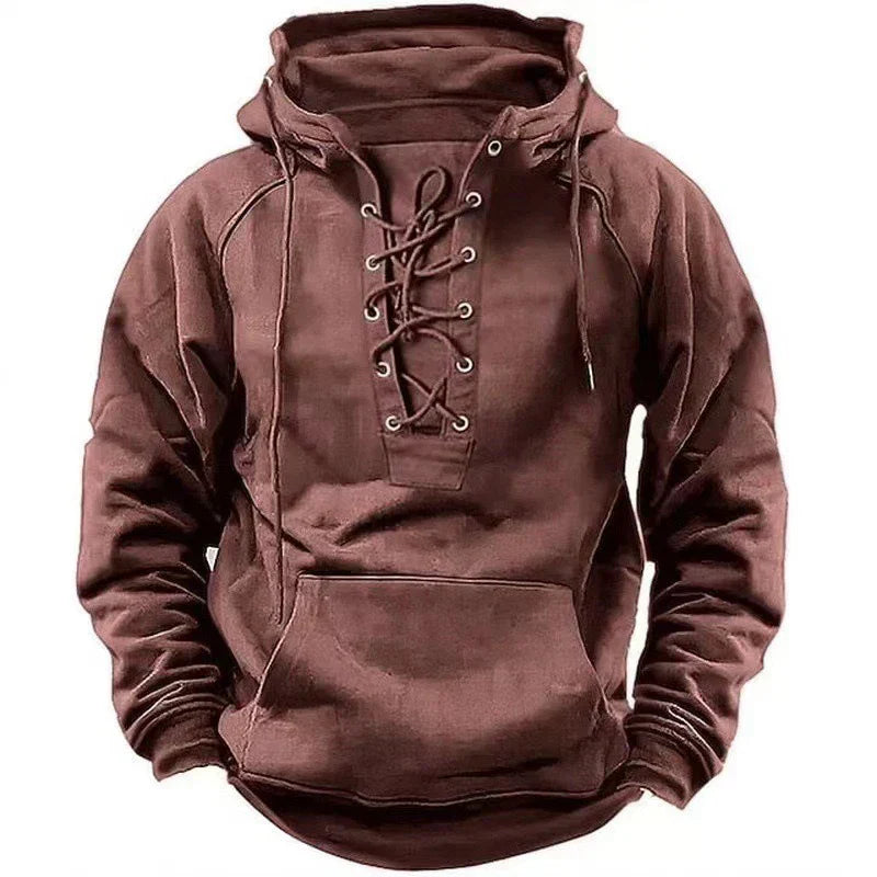 Lune London | Hoodie - Comfortable and stylish sweatshirt with hood and lace closure for autumn