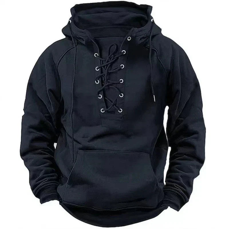 Lune London | Hoodie - Comfortable and stylish sweatshirt with hood and lace closure for autumn