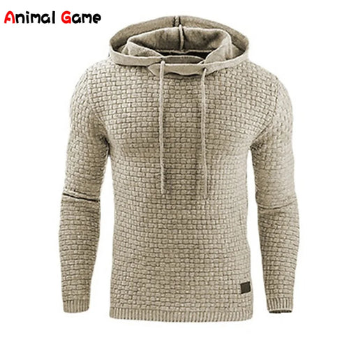 Lune London | Hoodie - Warm knitted sweater with hood, cords, and soft fabric