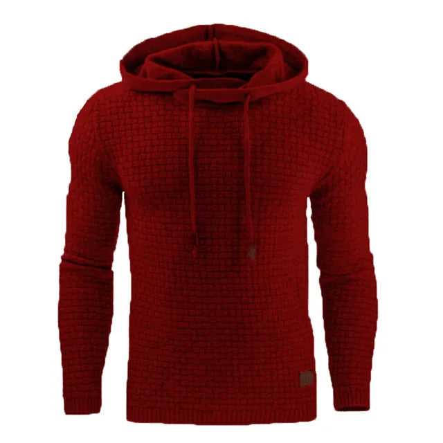 Lune London | Hoodie - Warm knitted sweater with hood, cords, and soft fabric