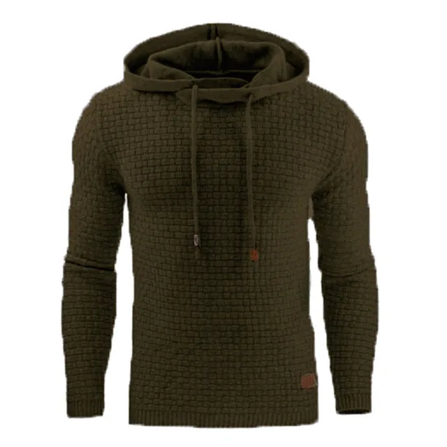 Lune London | Hoodie - Warm knitted sweater with hood, cords, and soft fabric