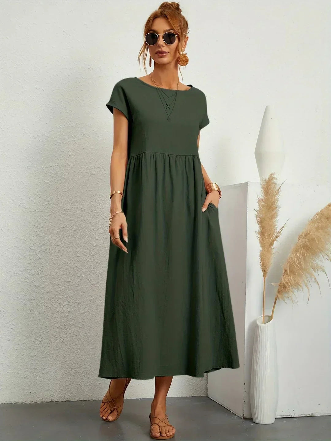 Lune London | Casual Elegant Cotton and Linen Dress
