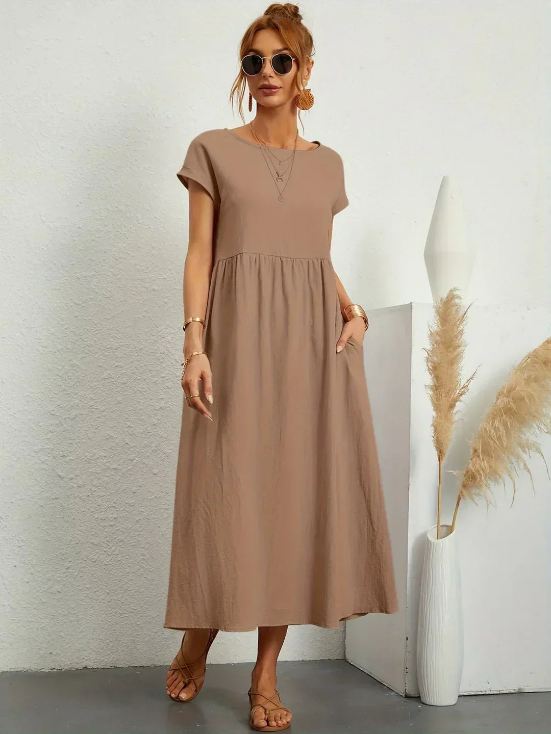 Lune London | Casual Elegant Cotton and Linen Dress