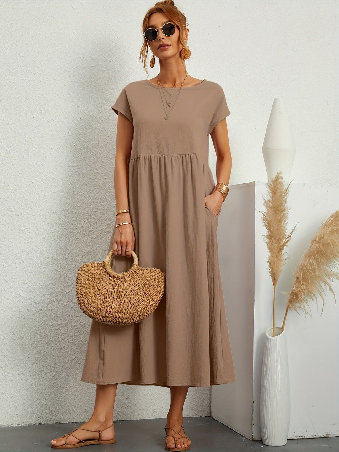 Lune London | Round Neck Dress Elegant Design for Women