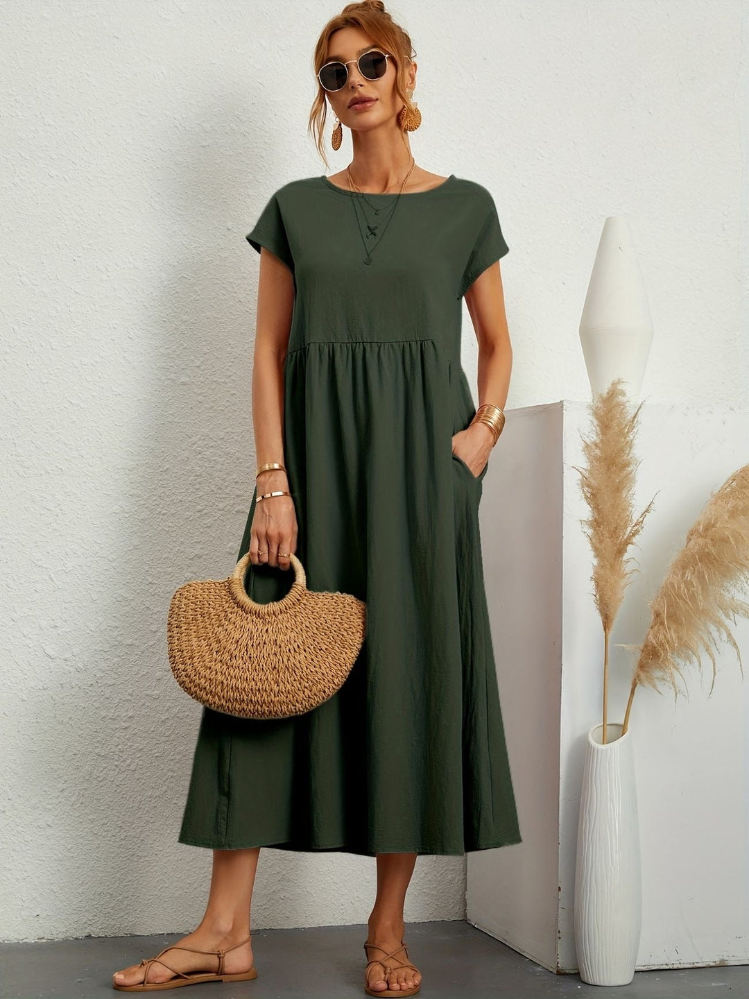Lune London | Round Neck Dress Elegant Design for Women