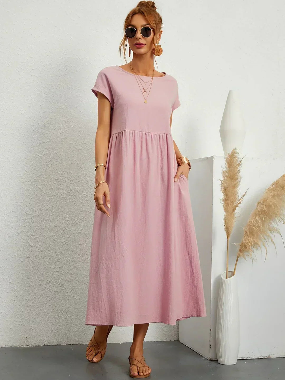 Lune London | Casual Elegant Cotton and Linen Dress