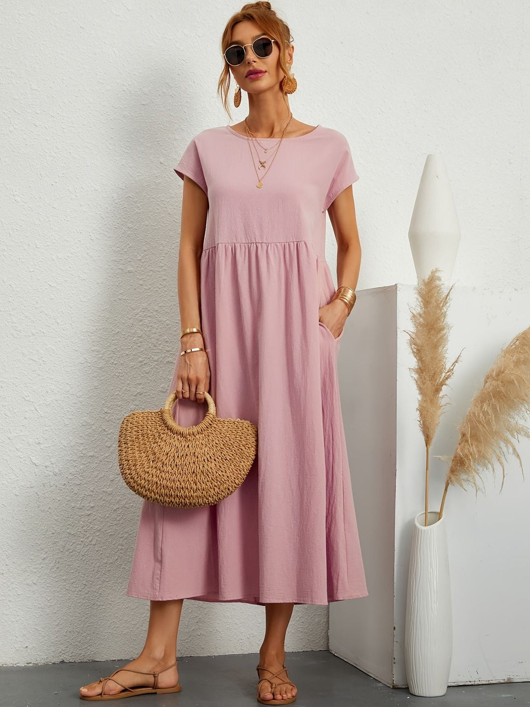 Lune London | Round Neck Dress Elegant Design for Women