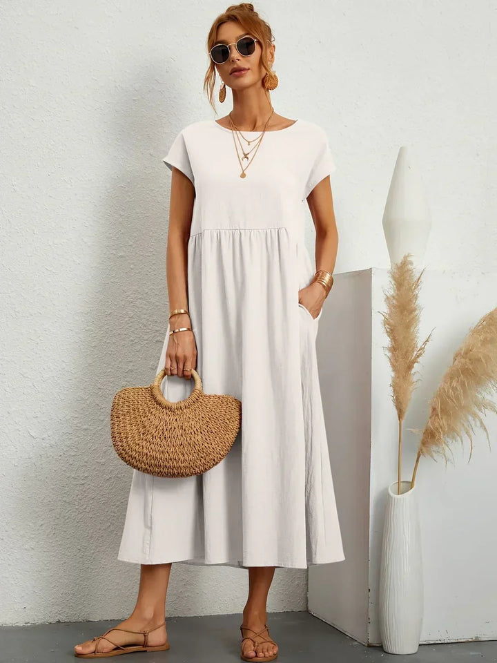 Lune London | Casual Elegant Cotton and Linen Dress