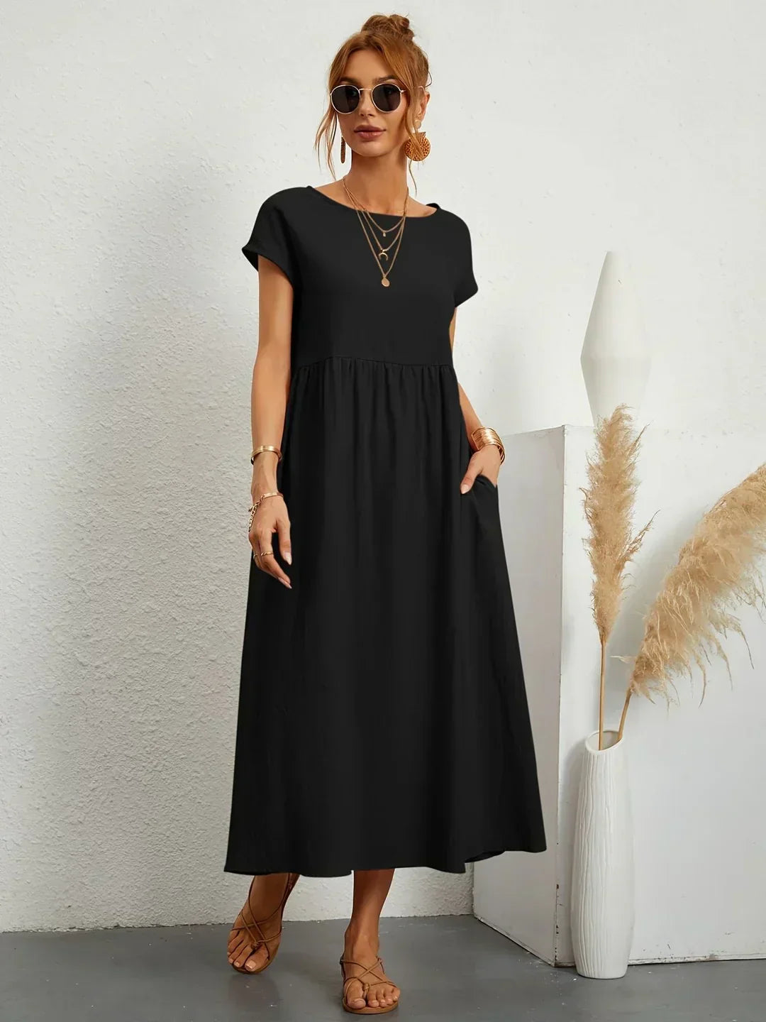 Lune London | Casual Elegant Cotton and Linen Dress