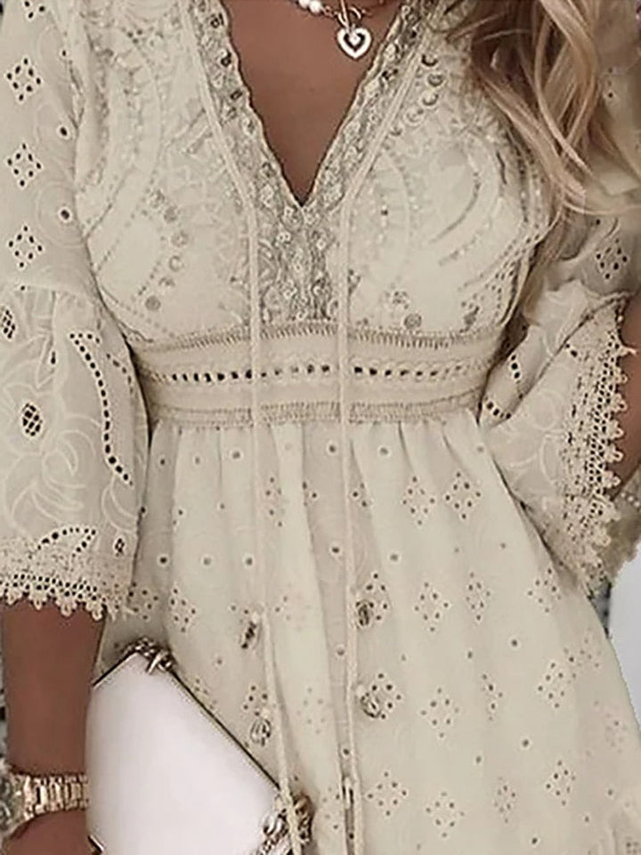Lune London | Half Sleeve Boho Style Lace Dress Summer Dress