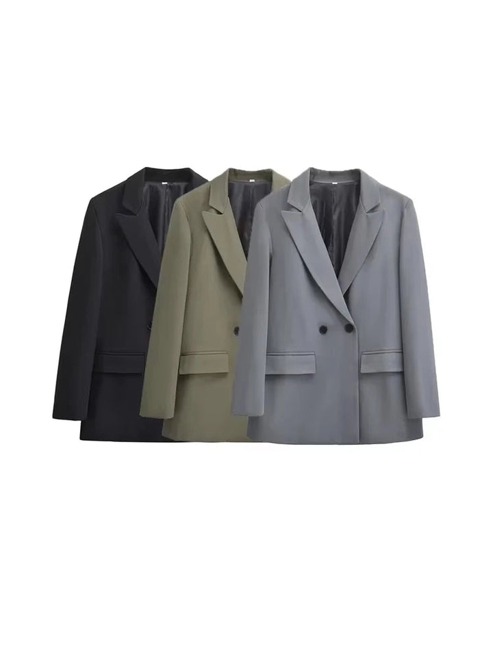 Lune London | Blazer Femme - Structuré Avec Fermeture À Double Bouton