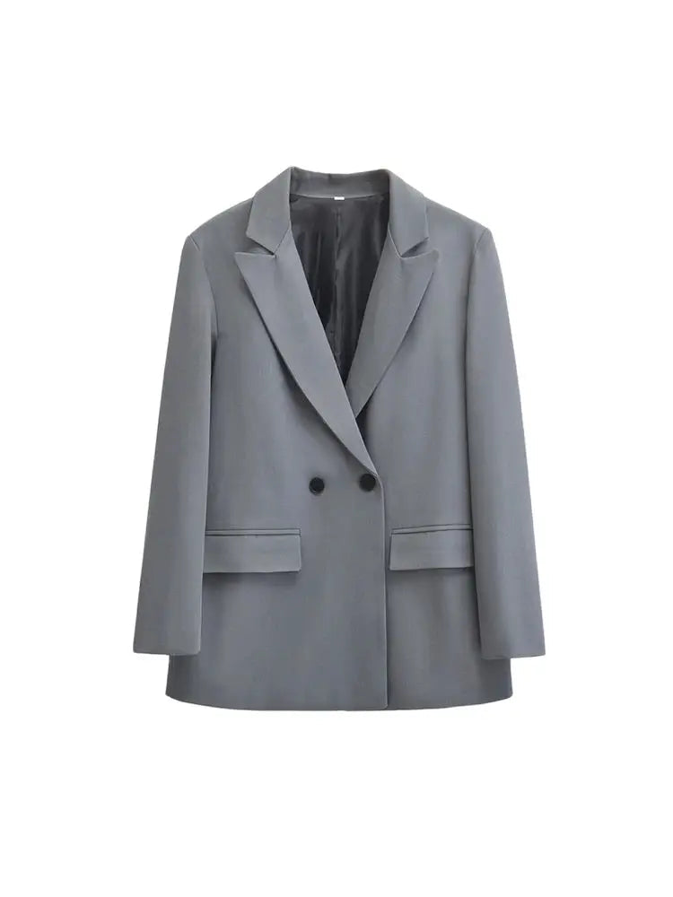 Lune London | Blazer Femme - Structuré Avec Fermeture À Double Bouton