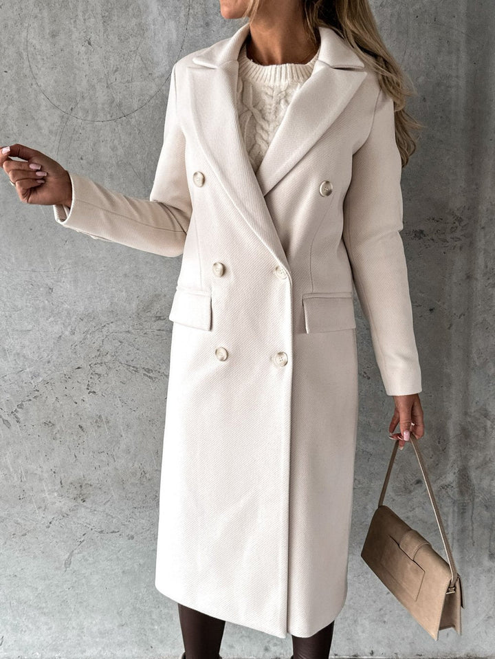 Lune London | Coat - Double-breasted Wool Blend - Classic Cut - Tailored Fit